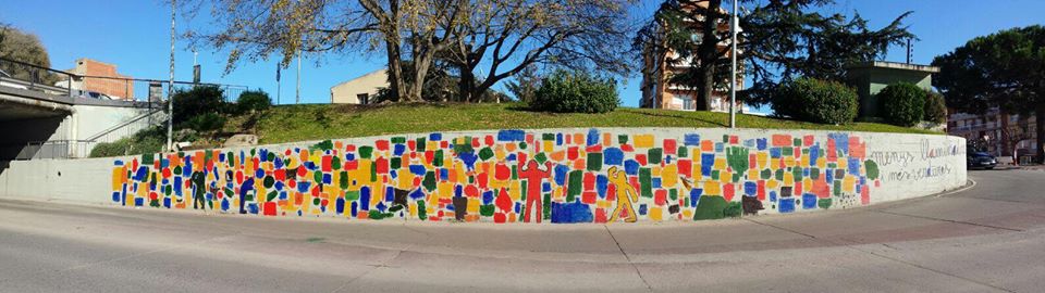 Mural sobre l'alimentació sostenible